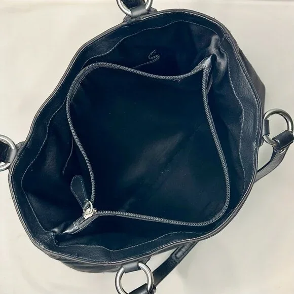 SOLD NWT COACH Campbell Belle Signature Lurex Carryall Shoulder Tote Black 26246 - Picture 11 of 16